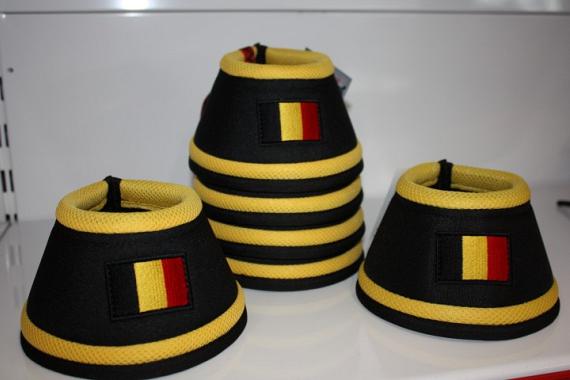 Manmat springschoen Belgische vlag Geel (set 4 st)
