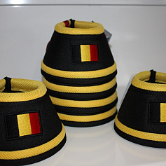 Manmat springschoen Belgische vlag Geel (set 4 st)