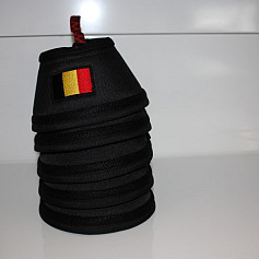 Manmat springschoen Belgische Vlag zwart (set 4 st)