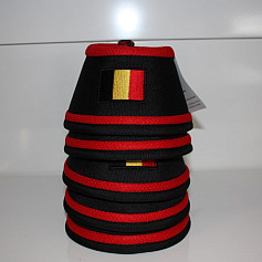 Manmat springschoen Belgische vlag Rood (set 4 st)